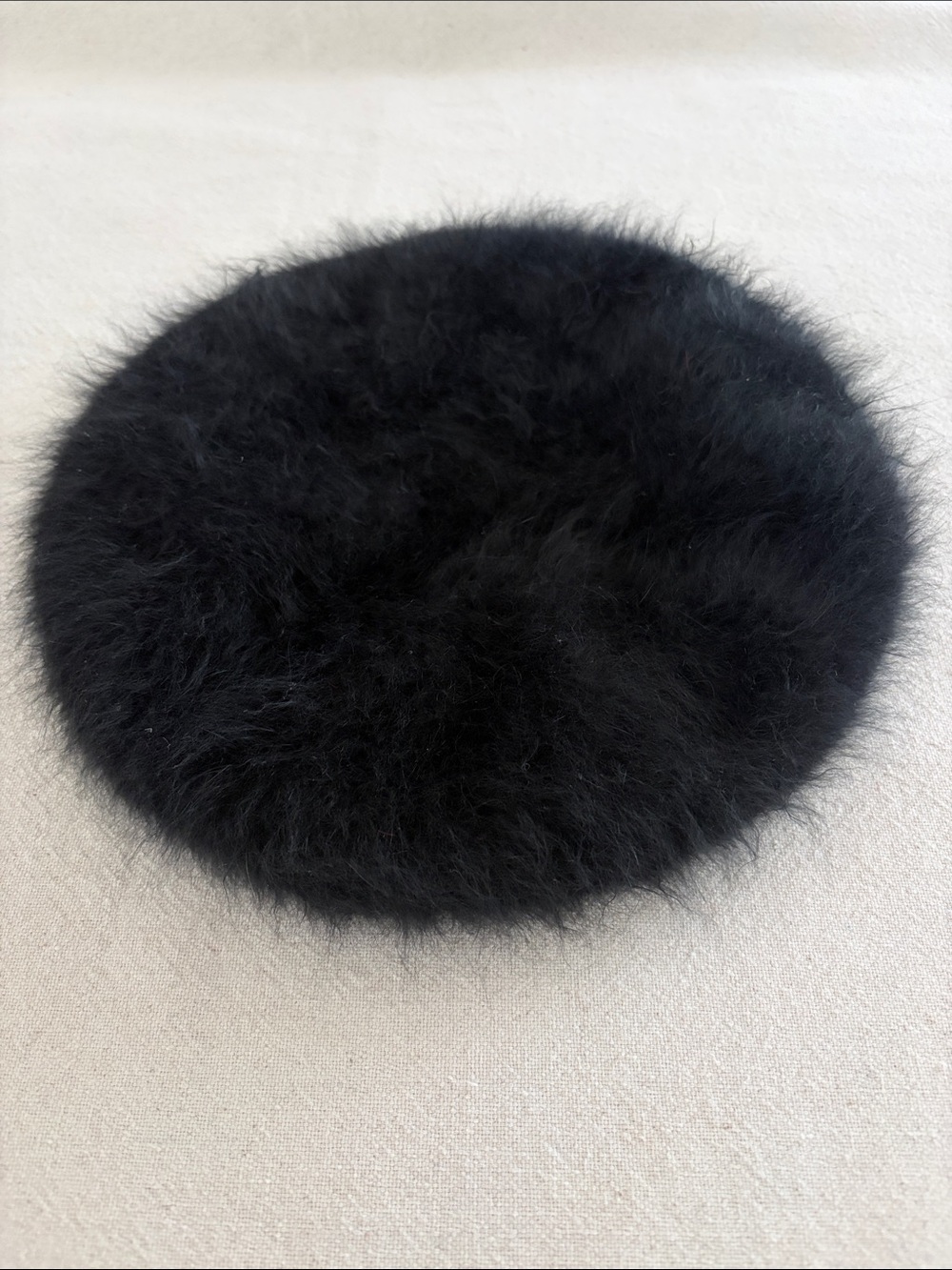 Angora Black Beret - Women Accessories